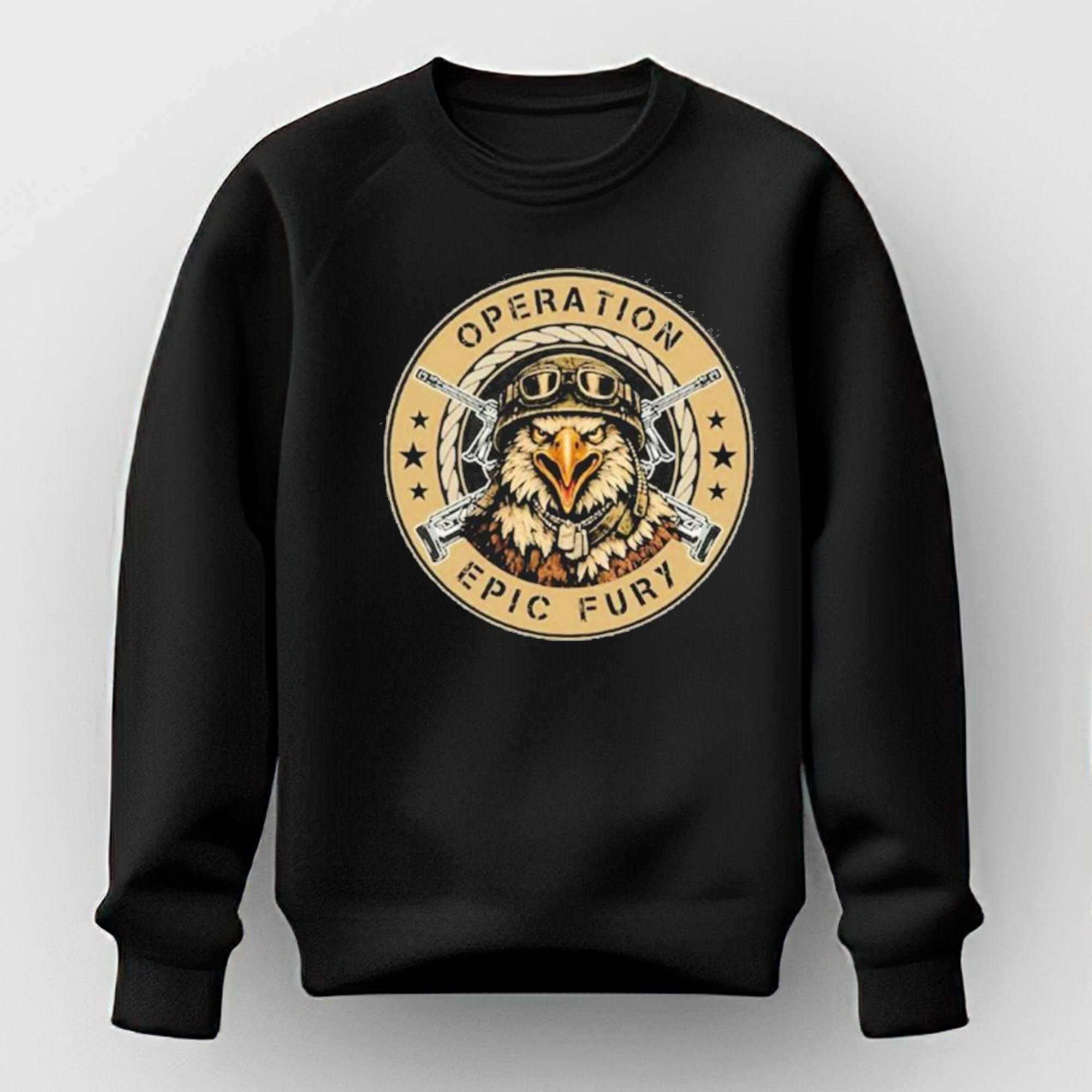 Operation Epic Fury Patriotic Eagle Soldier Shirt Operation Epic Fury Patriotic Eagle Soldier Shirt