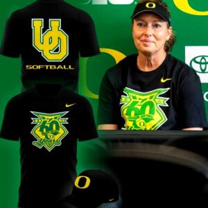 Oregon Ducks Coach Melyssa Lombardi Hoodie new logo Celebrating 60 years Hoodie 3 1.jpg