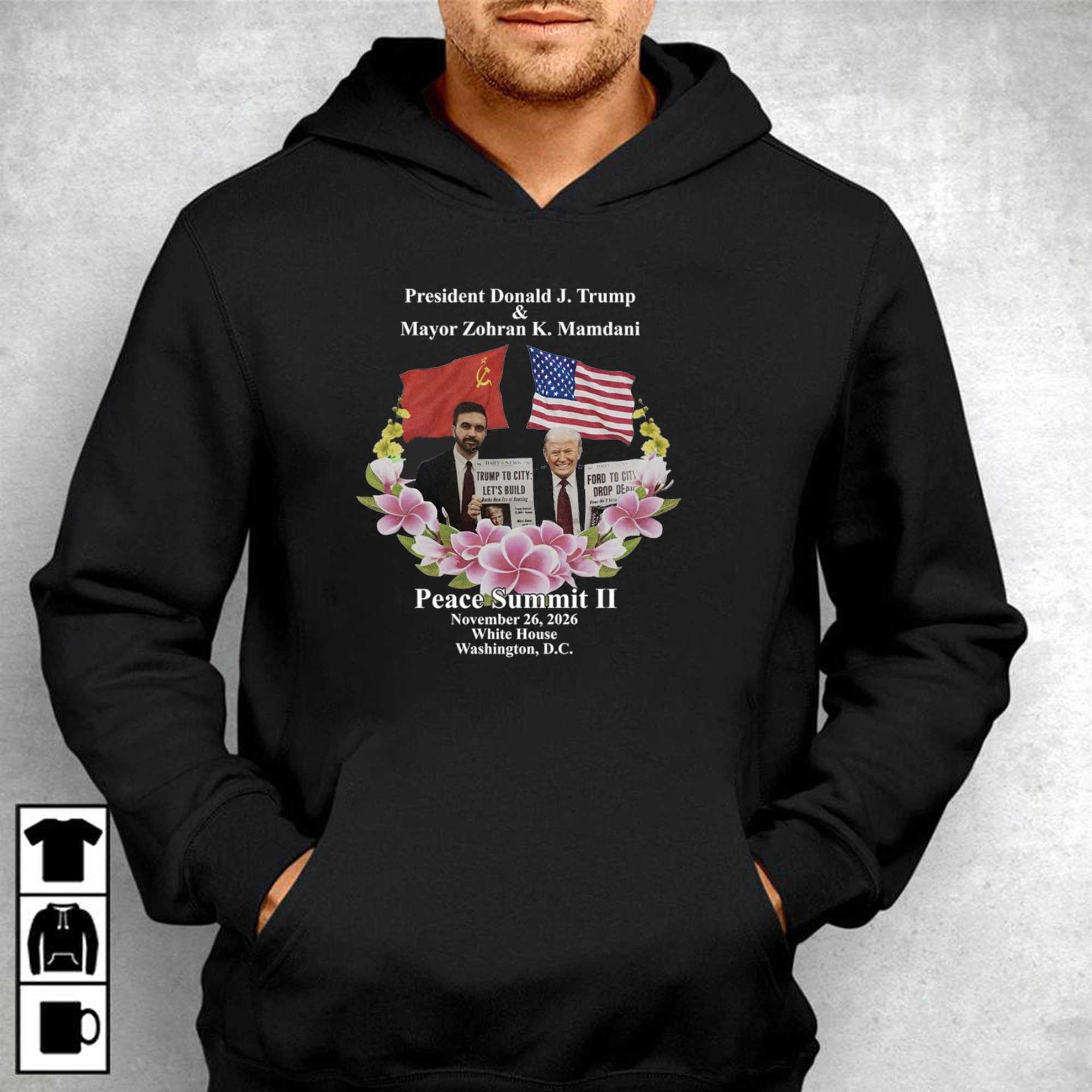 Peace Summit Ii Donald J Trump And Zohran K Mamdani Tee Peace Summit Ii Donald J Trump And Zohran K Mamdani Tee