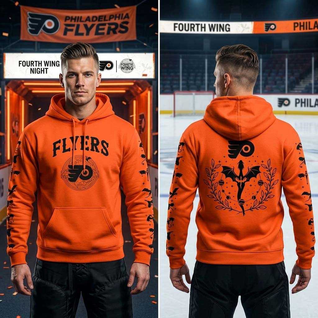 Philadelphia Flyers Fourth Wing Night 2026 Hoodie Philadelphia Flyers Fourth Wing Night 2026 Hoodie