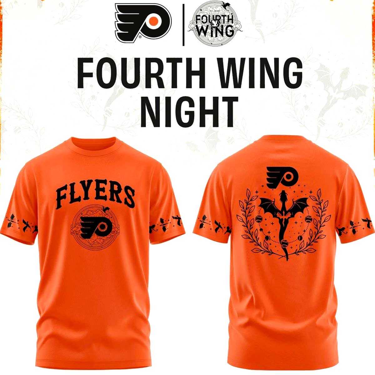 Philadelphia Flyers Fourth Wing Night 2026 Hoodie Philadelphia Flyers Fourth Wing Night 2026 Hoodie