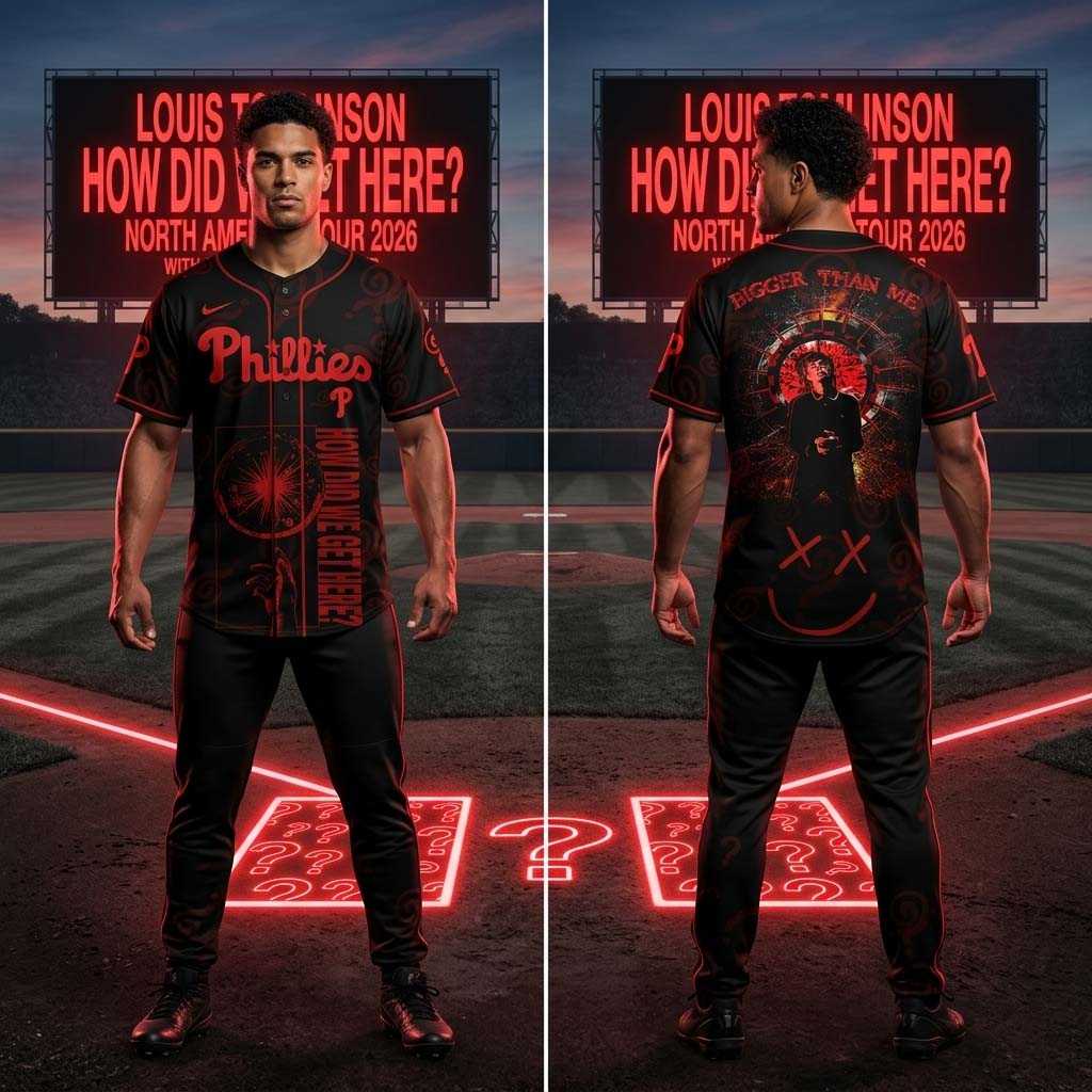 Philadelphia Phillies Louis Tomlinson America Tour 2026 Jersey