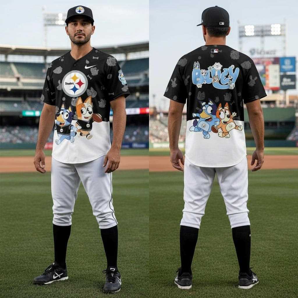 Philadelphia Eagles Bluey Night Baseball Jersey