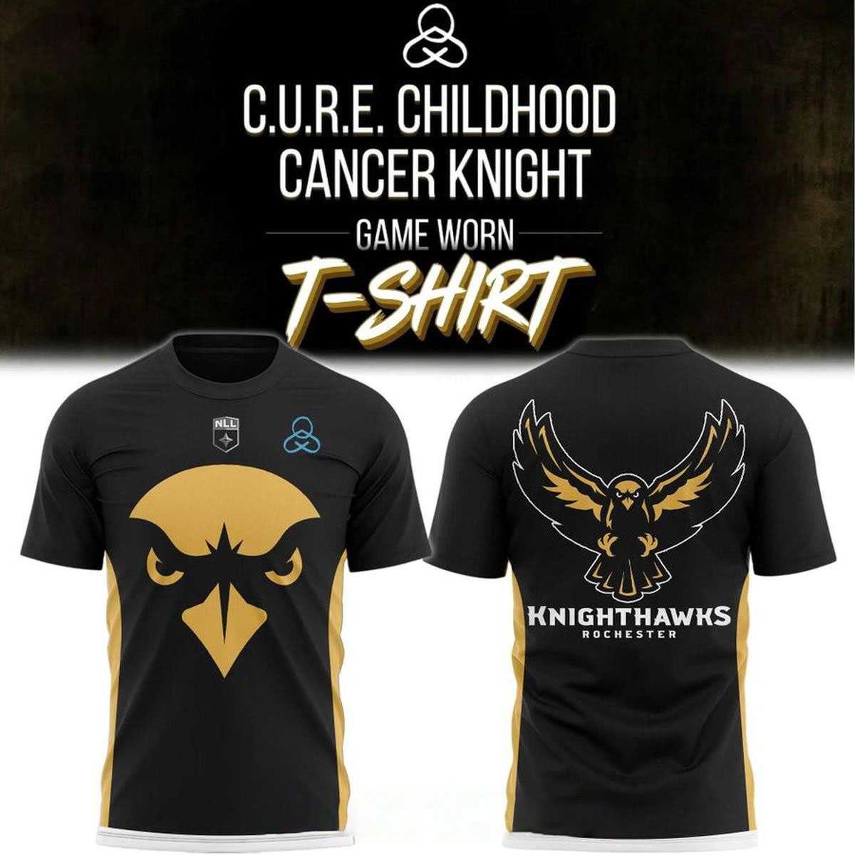 Rochester Knighthawks 2026 CURE Childhood Cancer Knight Game Hoodie Rochester Knighthawks 2026 CURE Childhood Cancer Knight Game Hoodie