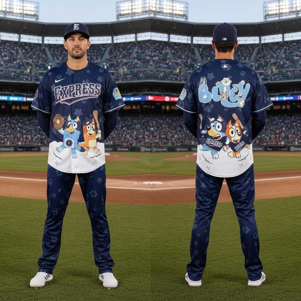Sacramento River Cats Bluey Night Limited Baseball Jersey