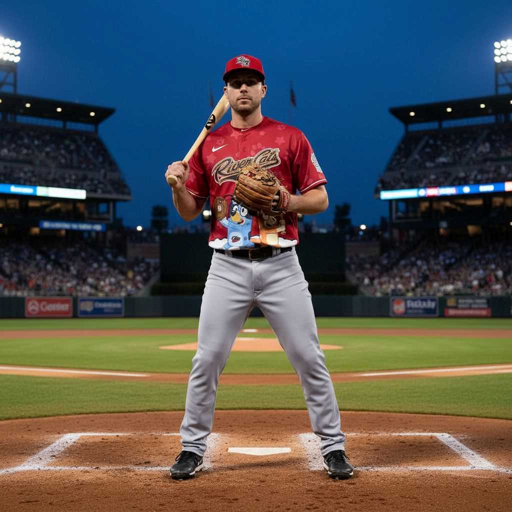 Salt Lake Bees Bluey Night Limited Baseball Jersey