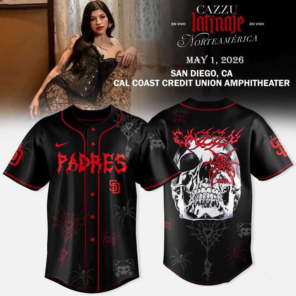 San Diego Padres Godzilla 2026 Red And Black Night Baseball Jersey