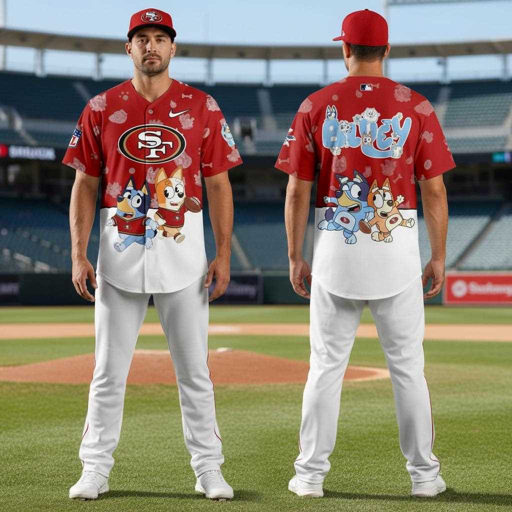 Pittsburgh Steelers Bluey Night Baseball Jersey