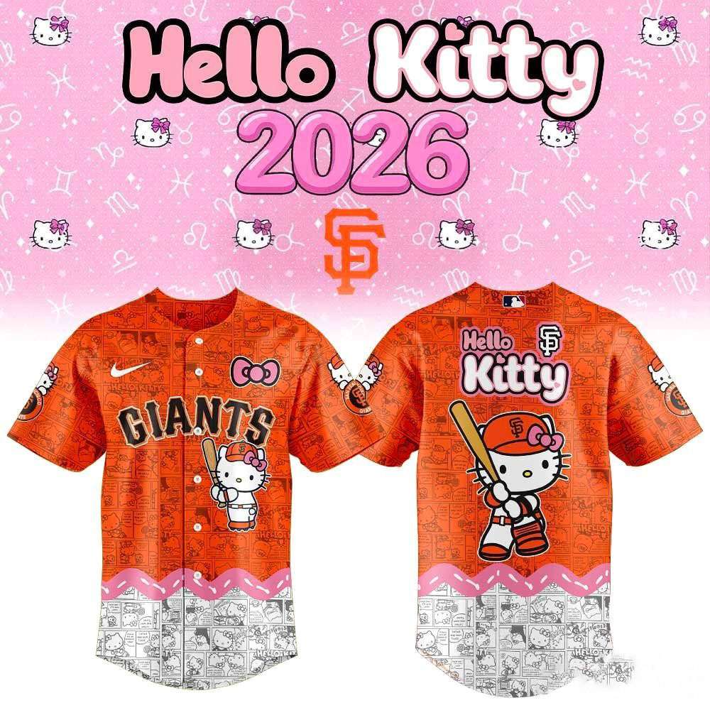 San Francisco Giants Hello Kitty 2026 The White Night Baseball Jersey