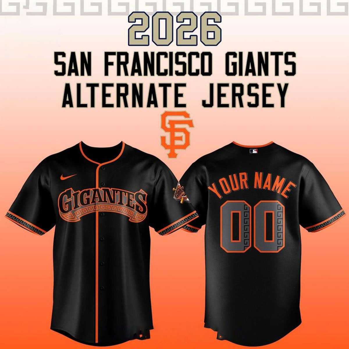 San Francisco Giants Los Gigantes 2026 Custom Baseball Jersey