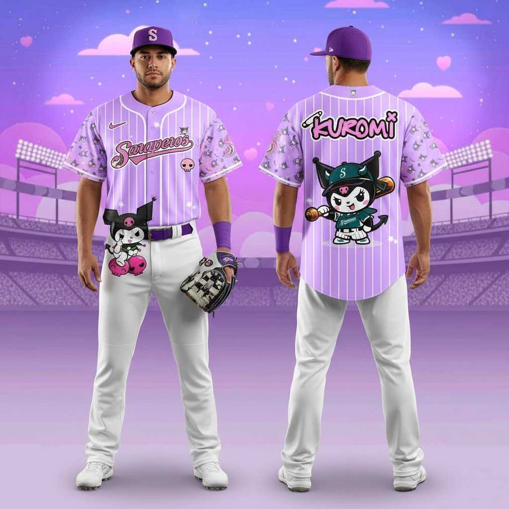 Pericos de Puebla Kuromi 2026 Sweet Rebel Baseball Jersey