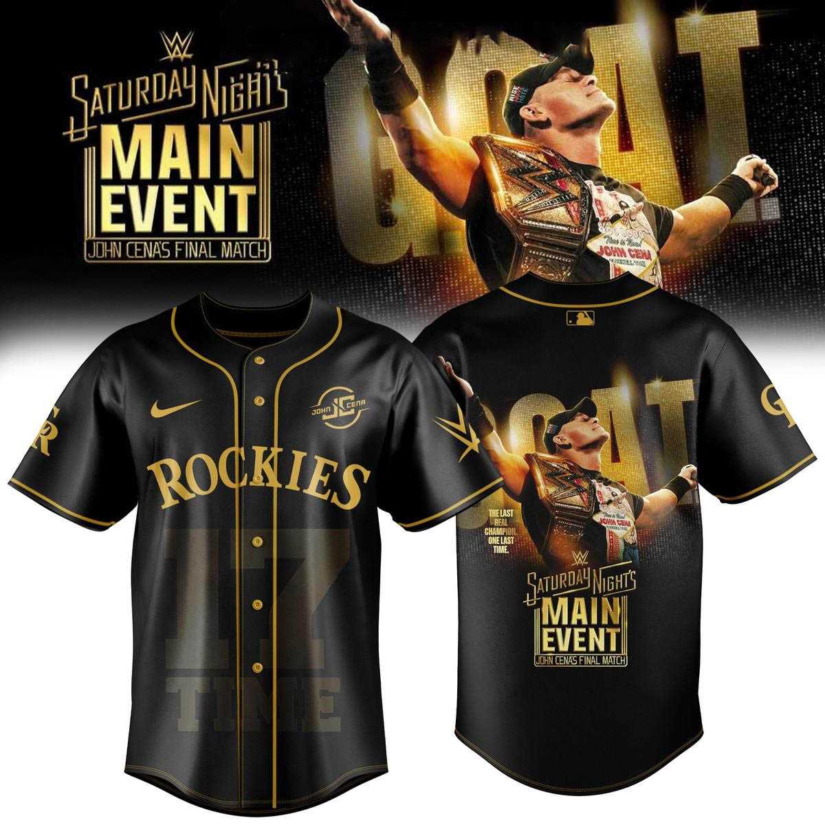 Saturday Night’s Main Event John Cena Houston Astros Jersey