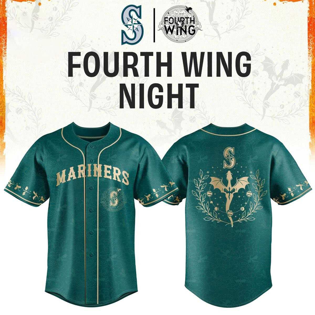Seattle Mariners Fouth Wings 2026 Night Baseball Jersey