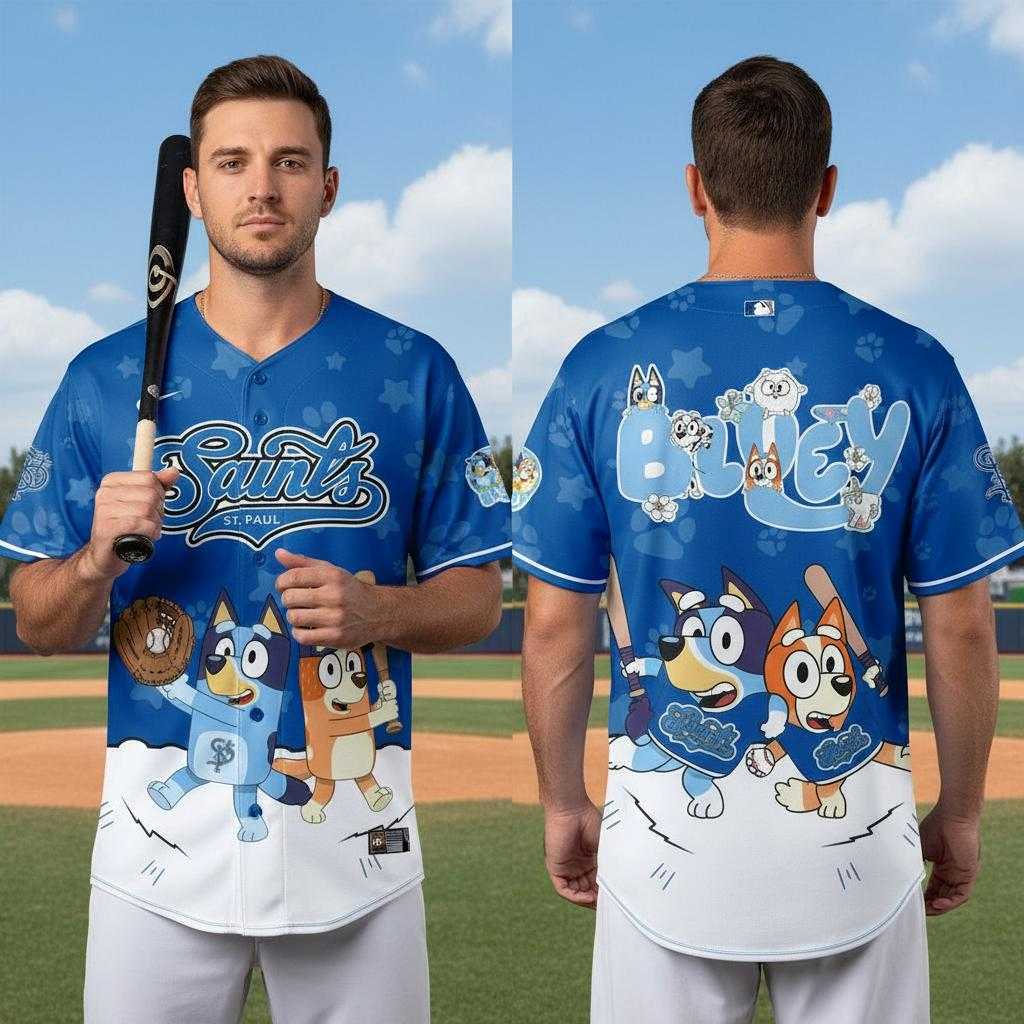 Sugar Land Space Cowboys Bluey Night Limited Baseball Jersey Sugar Land Space Cowboys Bluey Night Limited Baseball Jersey
