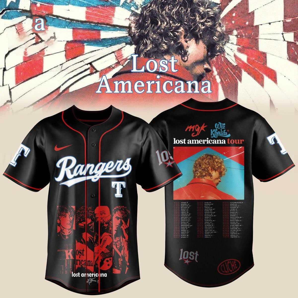 Toronto Blue Jays MCK Lost Americana Tour 2026 Baseball Jersey