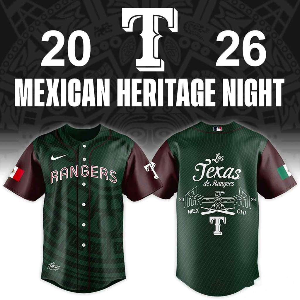 Texas Rangers Mexican Heritage Night 2026 Special Baseball Jersey Texas Rangers Mexican Heritage Night 2026 Special Baseball Jersey