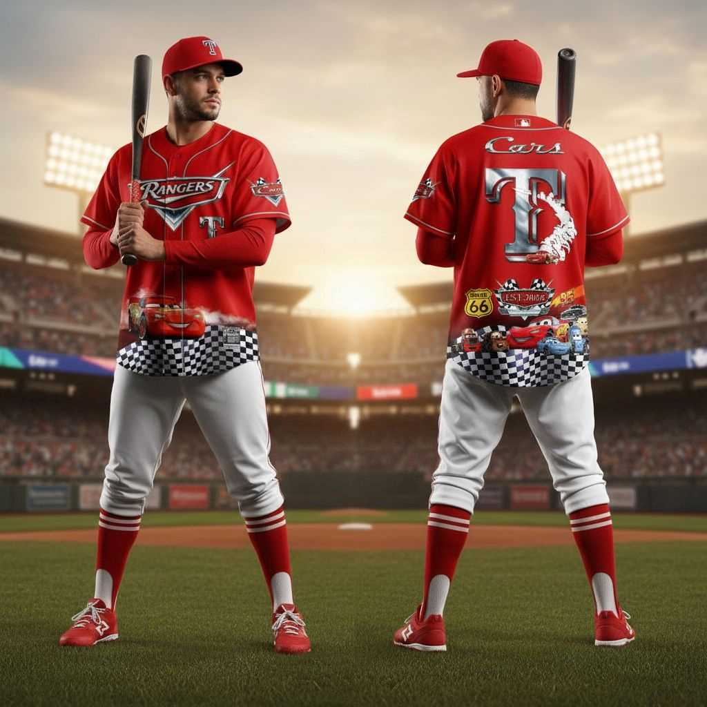 Texas Rangers Special Cars 20th Anniversary Jersey