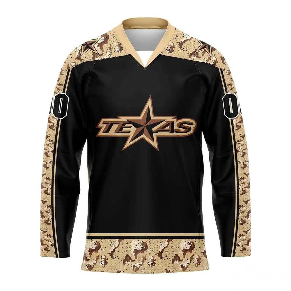 Texas Stars Military Appreciation 2026 Custom Hockey Jersey Texas Stars Military Appreciation 2026 Custom Hockey Jersey