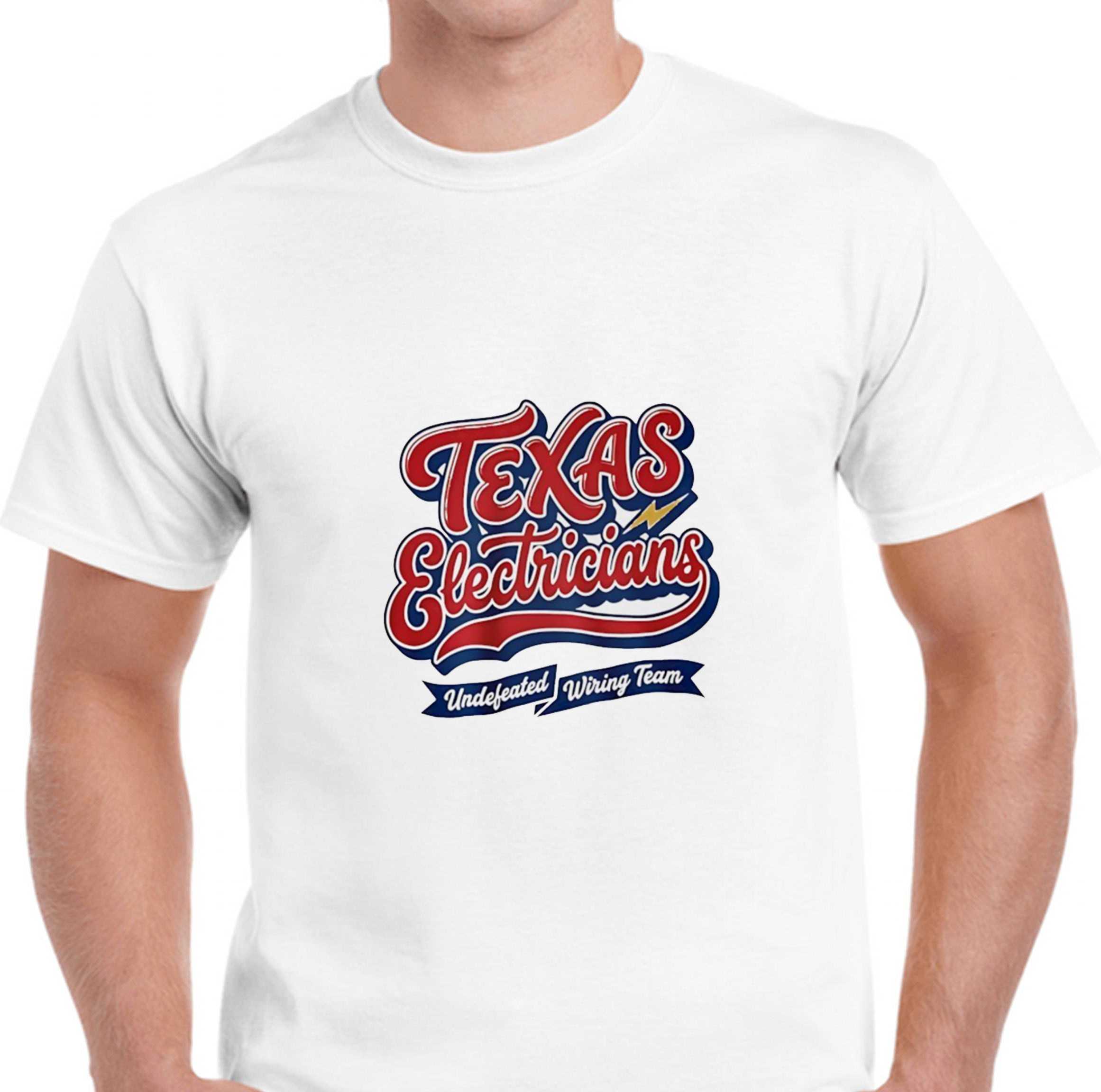 Texas Electricians Undefeated Wiring Team Tee Texas Electricians Undefeated Wiring Team Tee