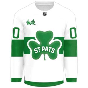 Toronto Maple Leafs St Patrick’s Day Edition Custom Name Hockey Jersey 2