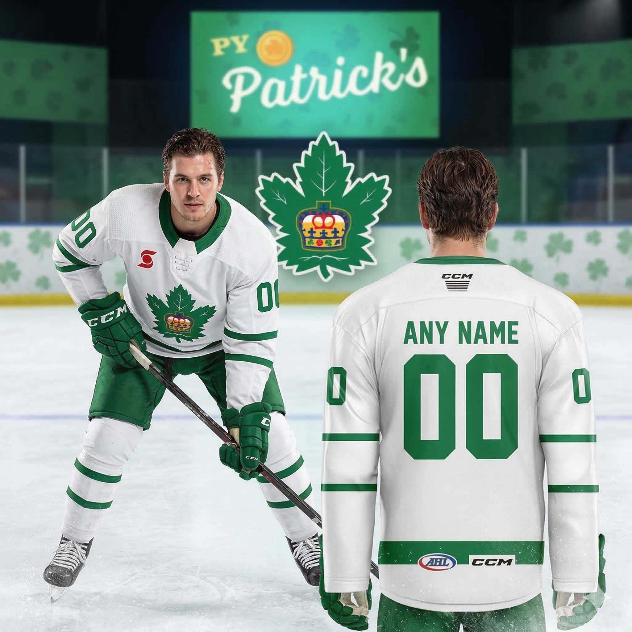 Toronto Marlies Happy St Patrick’s 2026 Day Custom Hockey Jersey Toronto Marlies Happy St Patrick’s 2026 Day Custom Hockey Jersey