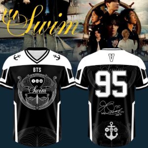 V BTS Swim Arirang Album Mixed Mesh Football Jersey 1.jpg