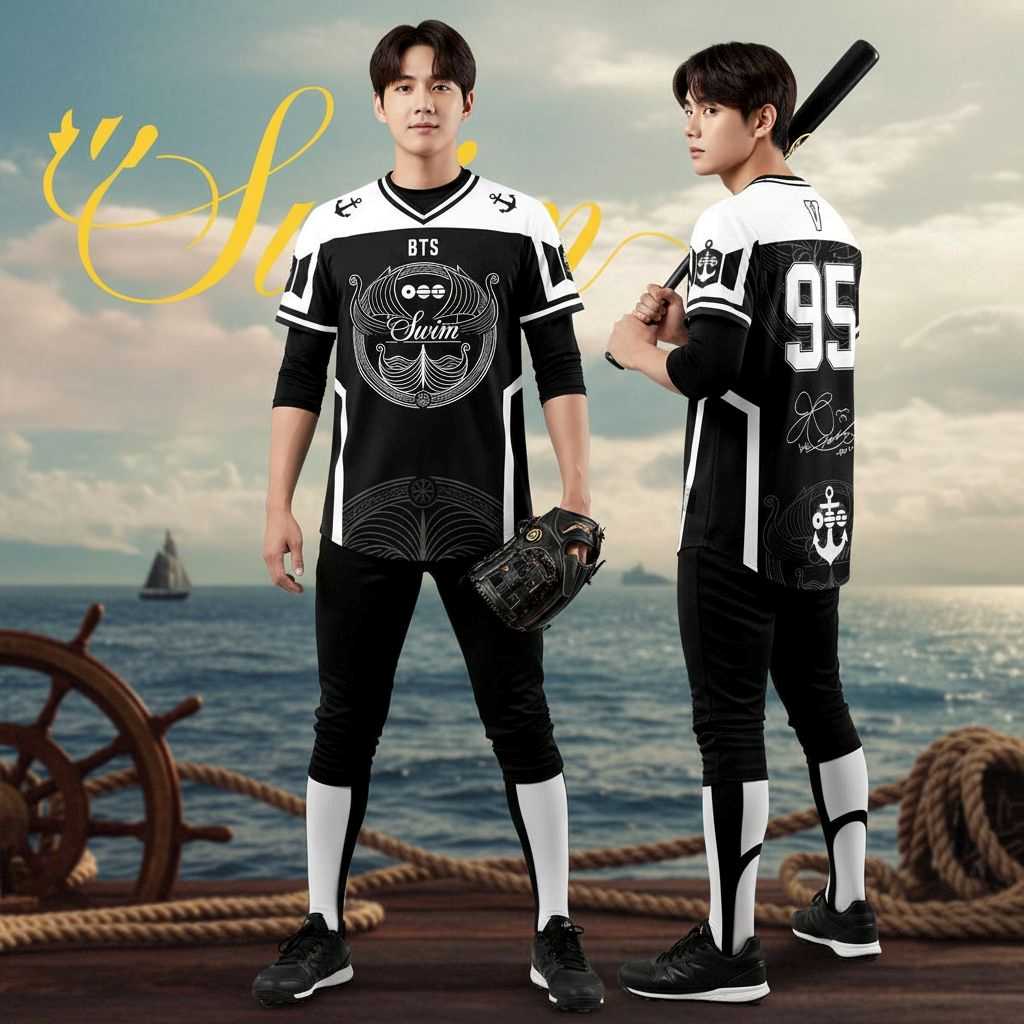 RM BTS Swim Arirang Album Mixed Mesh Football Jersey
