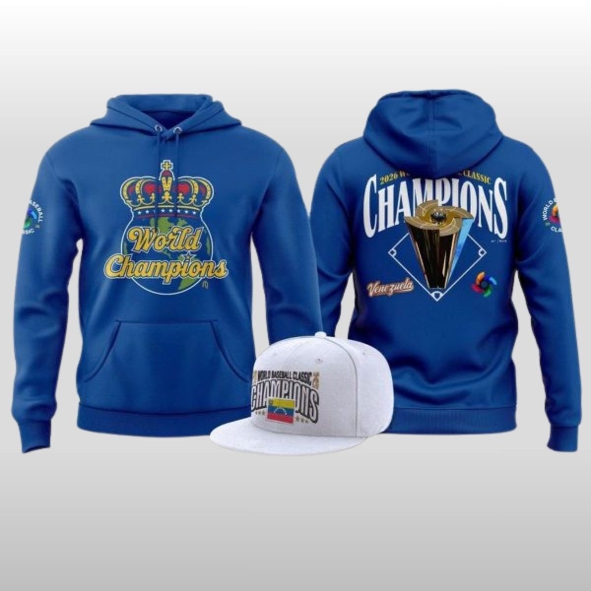 Venezuela Baseball 2026 World Baseball Classic Champions The Crown Hoodie Tee Venezuela Baseball 2026 World Baseball Classic Champions The Crown Hoodie Tee