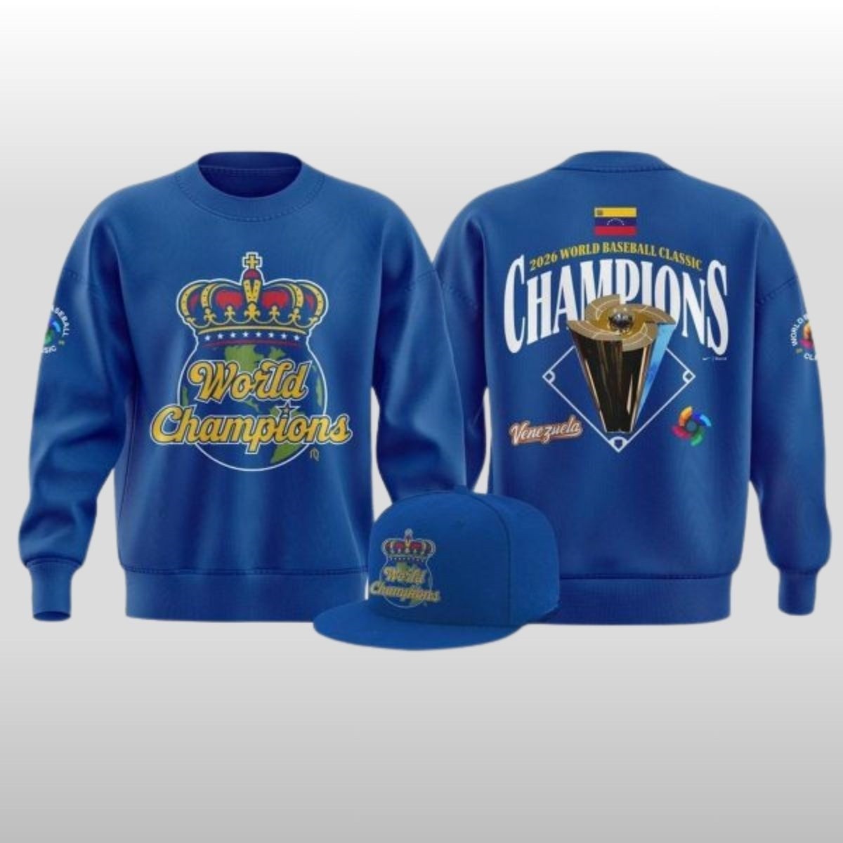 Venezuela Baseball 2026 World Baseball Classic Champions The Crown Hoodie Tee Venezuela Baseball 2026 World Baseball Classic Champions The Crown Hoodie Tee