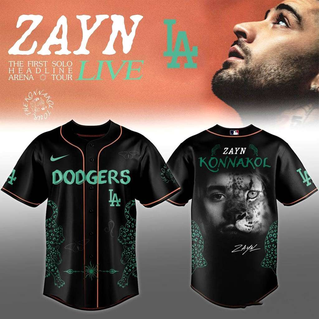 Zayn Malik Los Angeles Dodgers KONNAKOL Tour 2026 Jersey